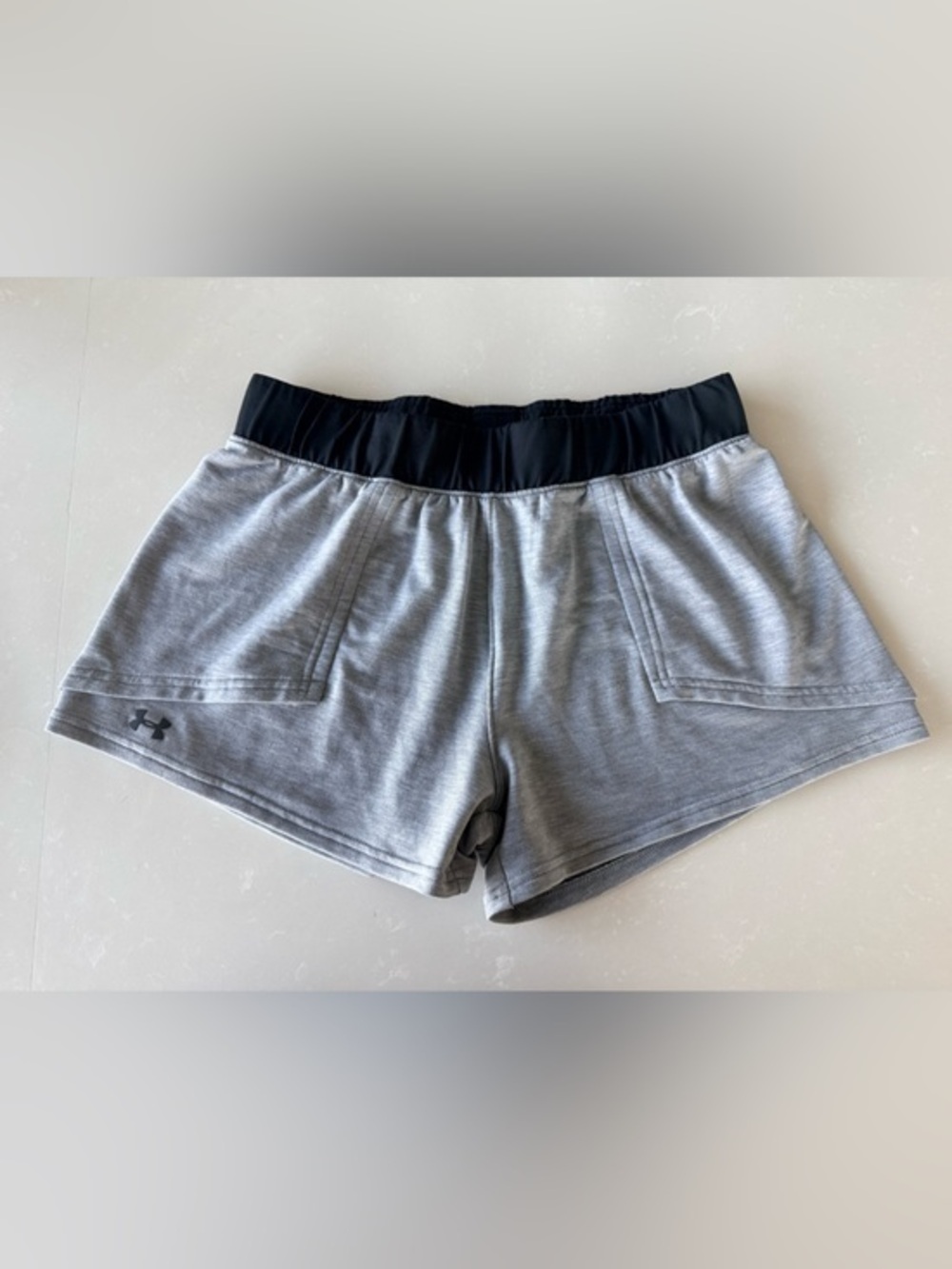 Under Armour Gray Shorts with Black Elastic Waistband